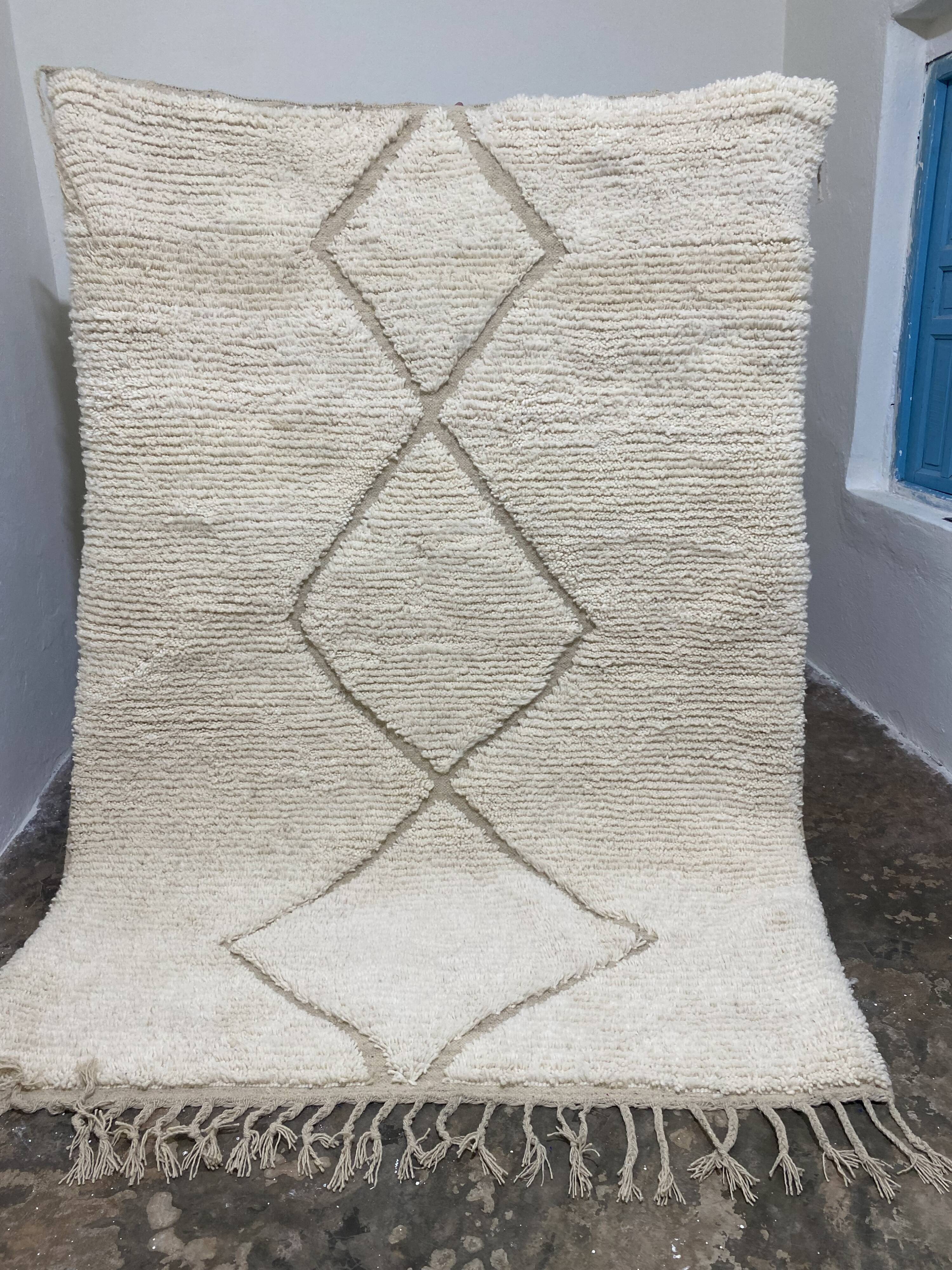 Tapis berbère en laine naturel 180/250cm