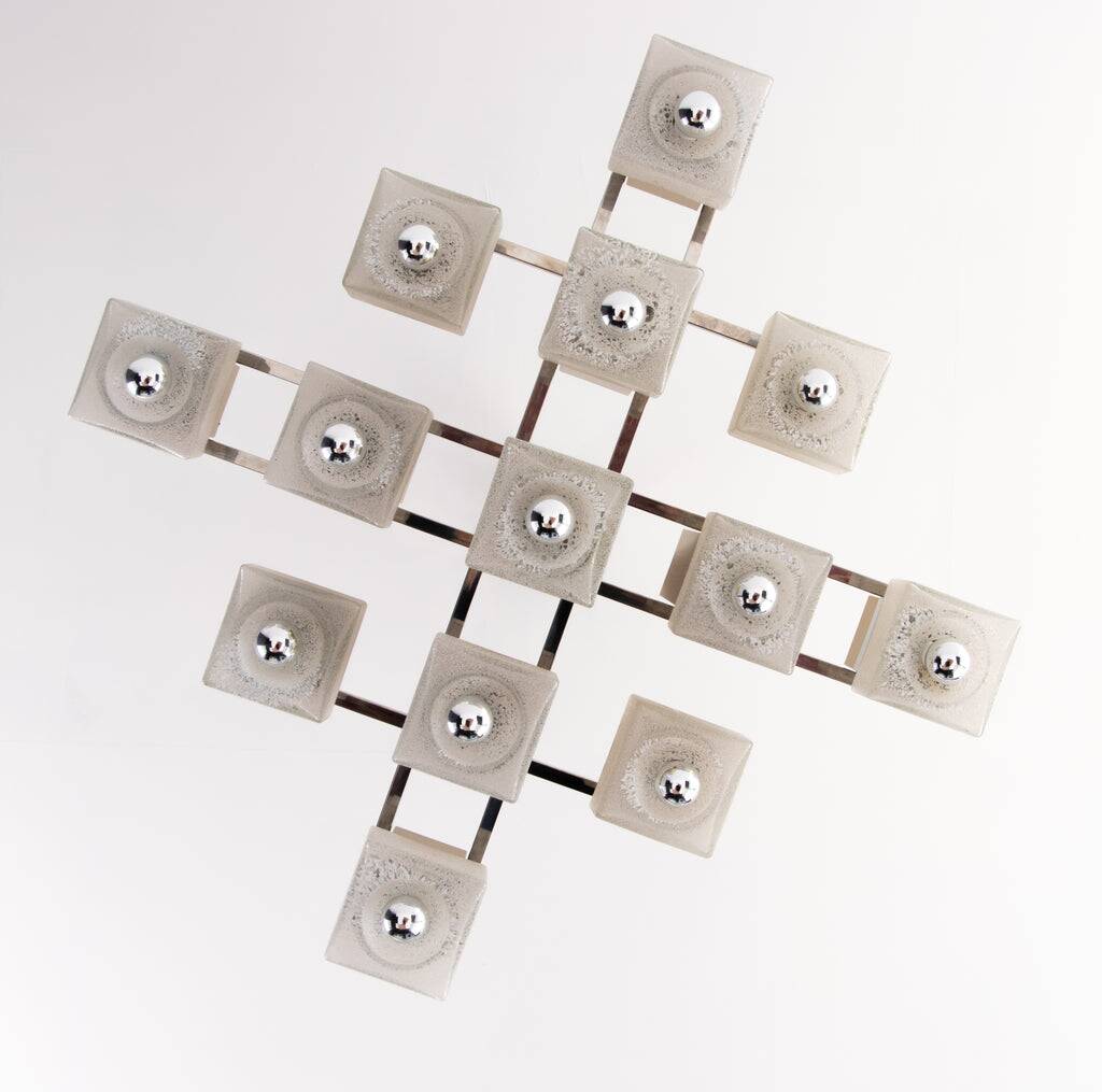 Sciolari 13-light chandelier from the 60s