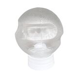 Glass industrial wall lamp, DZPE, Poland, 1970s.