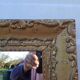 Mirror Wood and gilded Stuk