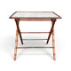 Table d’appoint pliante en faux bambou, époque 1900