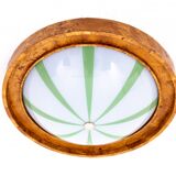 Unique Art Deco ceiling lamp, Poland, 1950s.