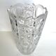 Carved crystal vase
