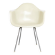 Off-White Dax Fibreglass Chair by Charles & Ray Eames for Herman Miller
