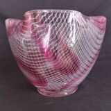 A. D. Copier, Leerdam, Netherlands - Glass vase filigree patterns