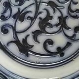 Set of 2 old 18th blue Delfware plates