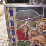 19th century stained glass window “Jesus”