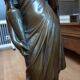 Pendule avec statue bronze