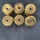 6 antique bronze handle buttons