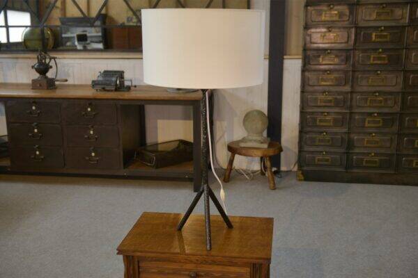 Large wrought iron lamp