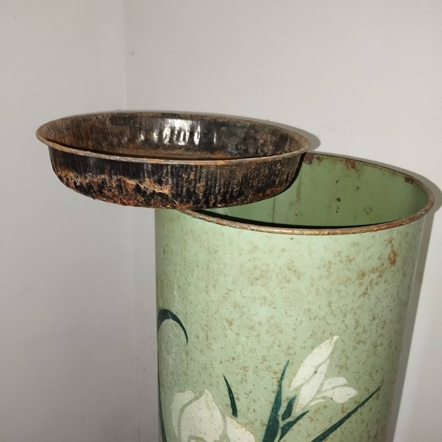 Art Nouveau sheet metal umbrella stand