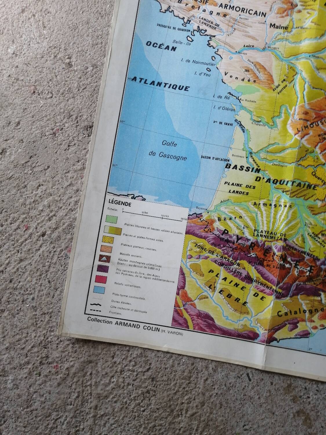 Old school map france ed. hatier armand colin