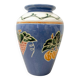 Vintage glazed ceramic vase – Mediterranean relief patterns