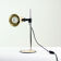Midcentury Table Lamp In Metal, Hungary 1970s