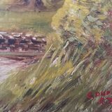 Ancient landscape painting.