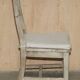 Pair of Swedish-style accent chairs in recycled pine with upholstered seats.