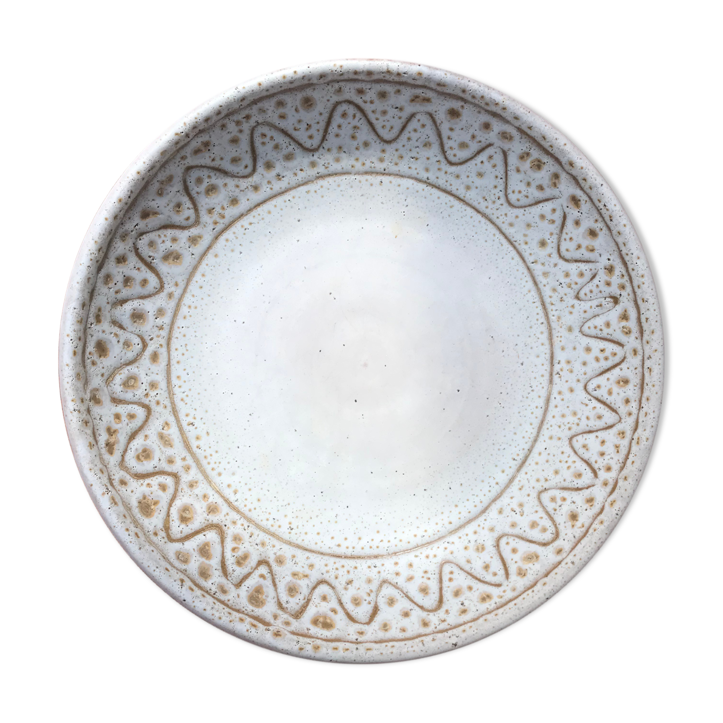 Vallauris hollow plates signed Jean Austruy