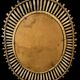 Vintage rattan mirror from the 1950s France