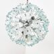 Mid century glass sputnik chandelier, 1970s