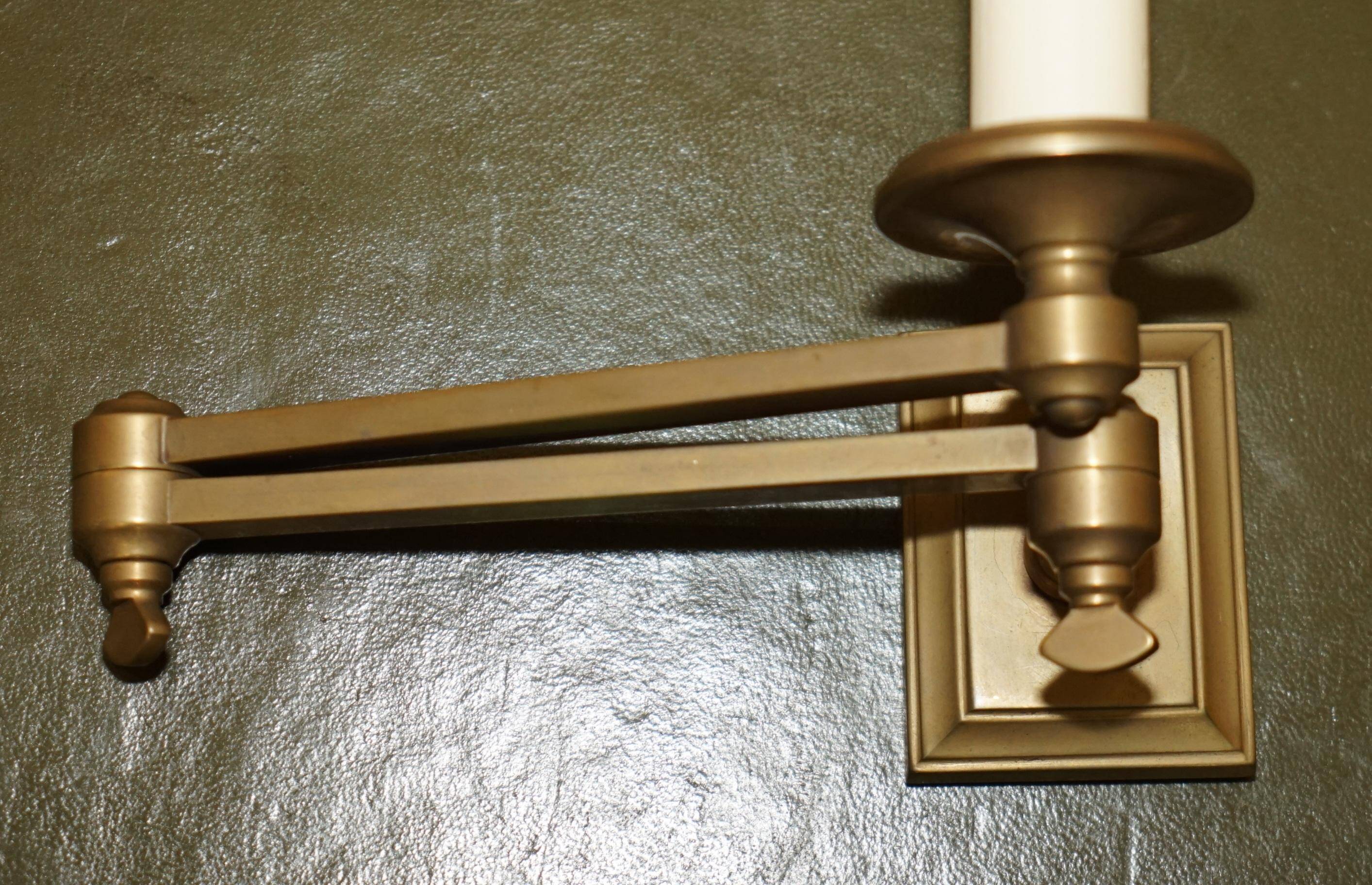 2 pairs of Georgian wall sconces in bronzed brass