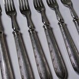 Antique Mappin & Webb silver plated dessert or dessert forks