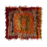 Tapis en laine angora à poils longs filikli tulu 115 x 130 cm