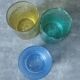 Bubbled water glasses Bourboule glassware