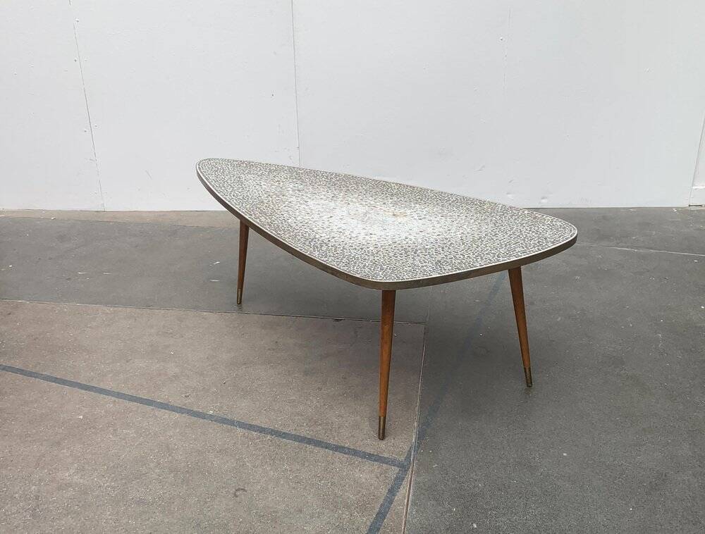 Table basse mosaïque allemande du milieu du siècle par Berthold Müller Oerlinghausen, années 1960