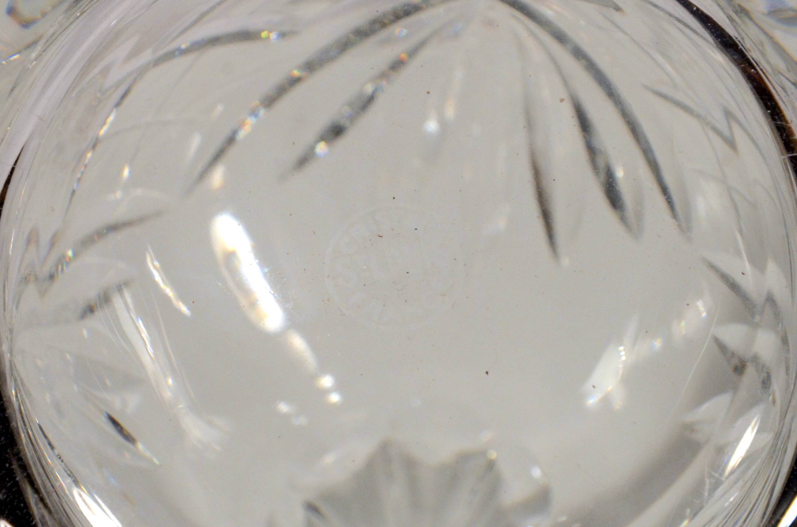 Cut crystal carafe from Saint-Louis, Chantilly model, no. 228, France.