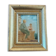 Tableau à l'huile scène galante