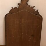 Carved wooden triptych mirror 80x68cm