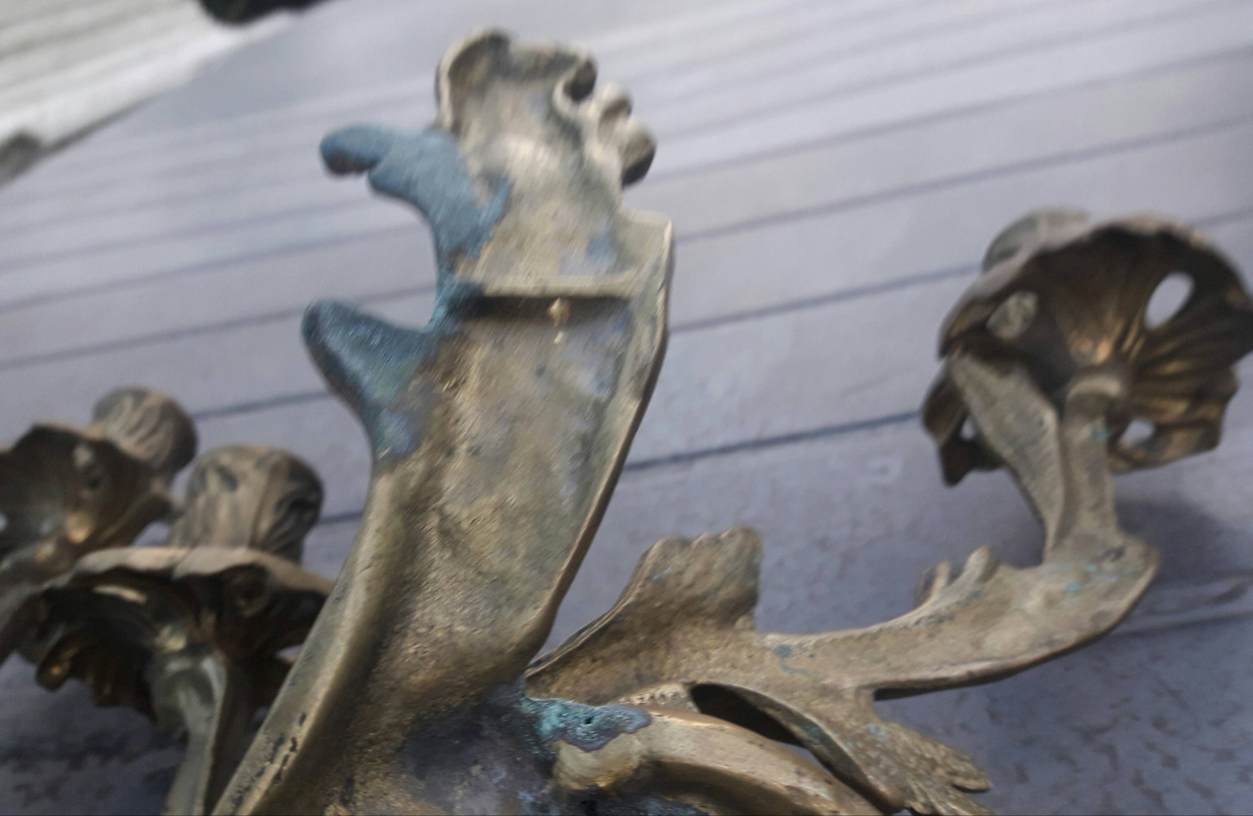Pair of Louis XV style bronze sconces