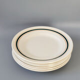6 striped plates