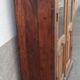 Small glass cabinet in old wood