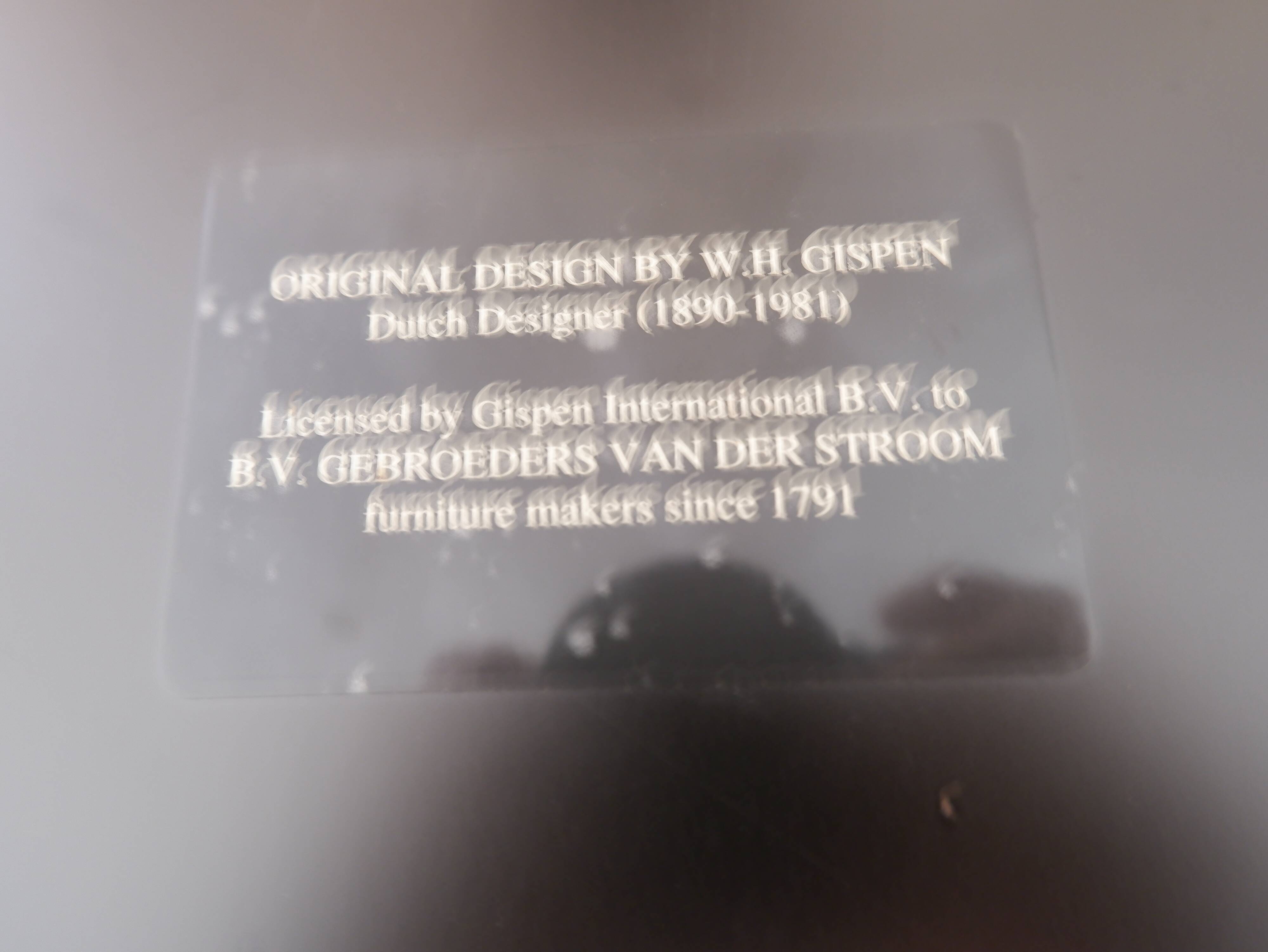 Table à manger Gispen Holland 90x200