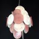 Handcrafted chandelier with alabaster disc glass, Murano glass.