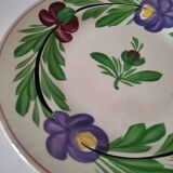 Old opaque plate from Sarreguemines