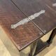 Portuguese Table with Folding Top in Walnut with Detached Columns and Stretcher