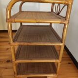 Rattan shelf