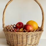 Set of 2 vintage rattan baskets