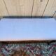 Louis XV style piano bench in pink fabric