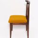 Beech chair with ochre boucle upholstery in mid-century style, Mr. Zielinski, Europe, 1960s.