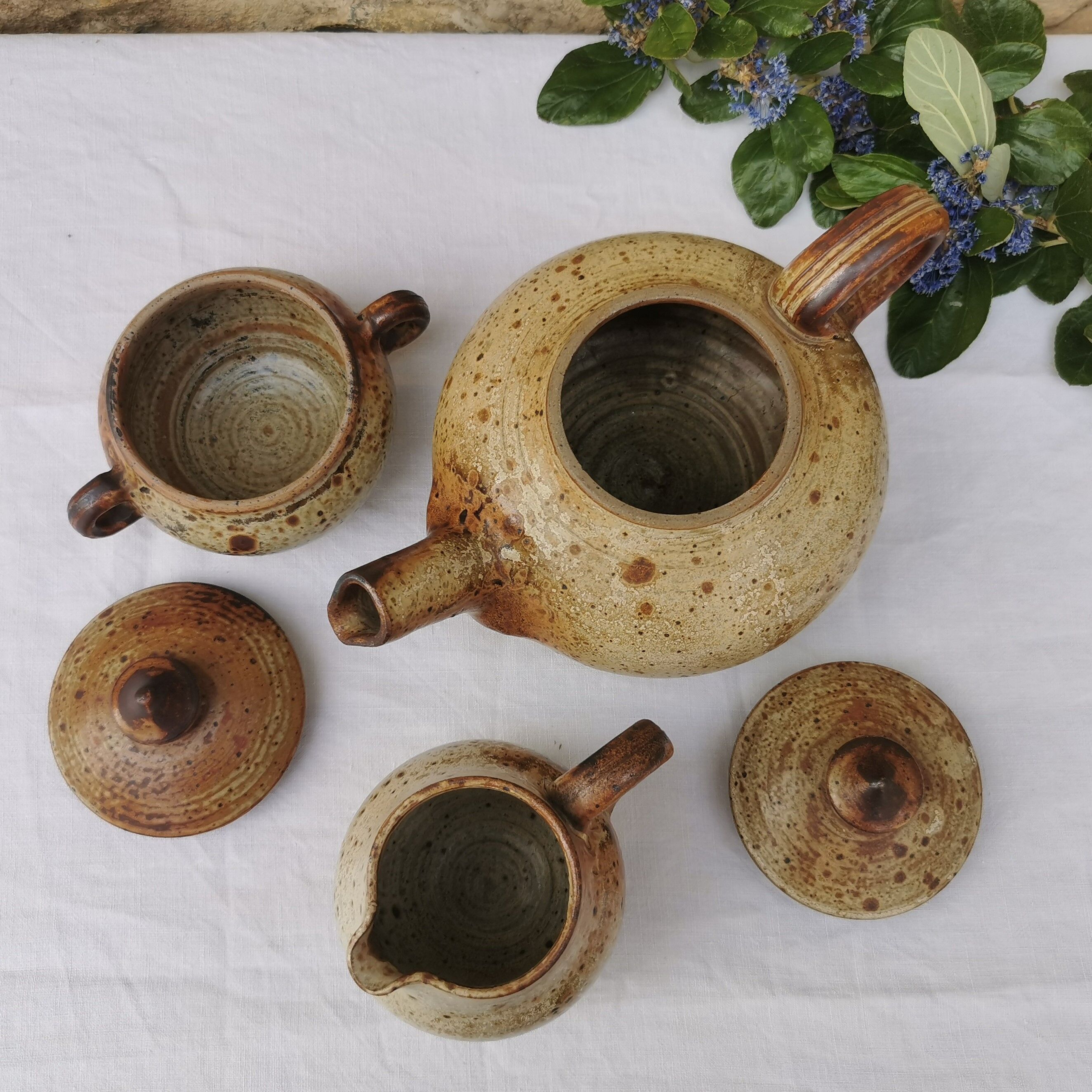 Stoneware coffee service