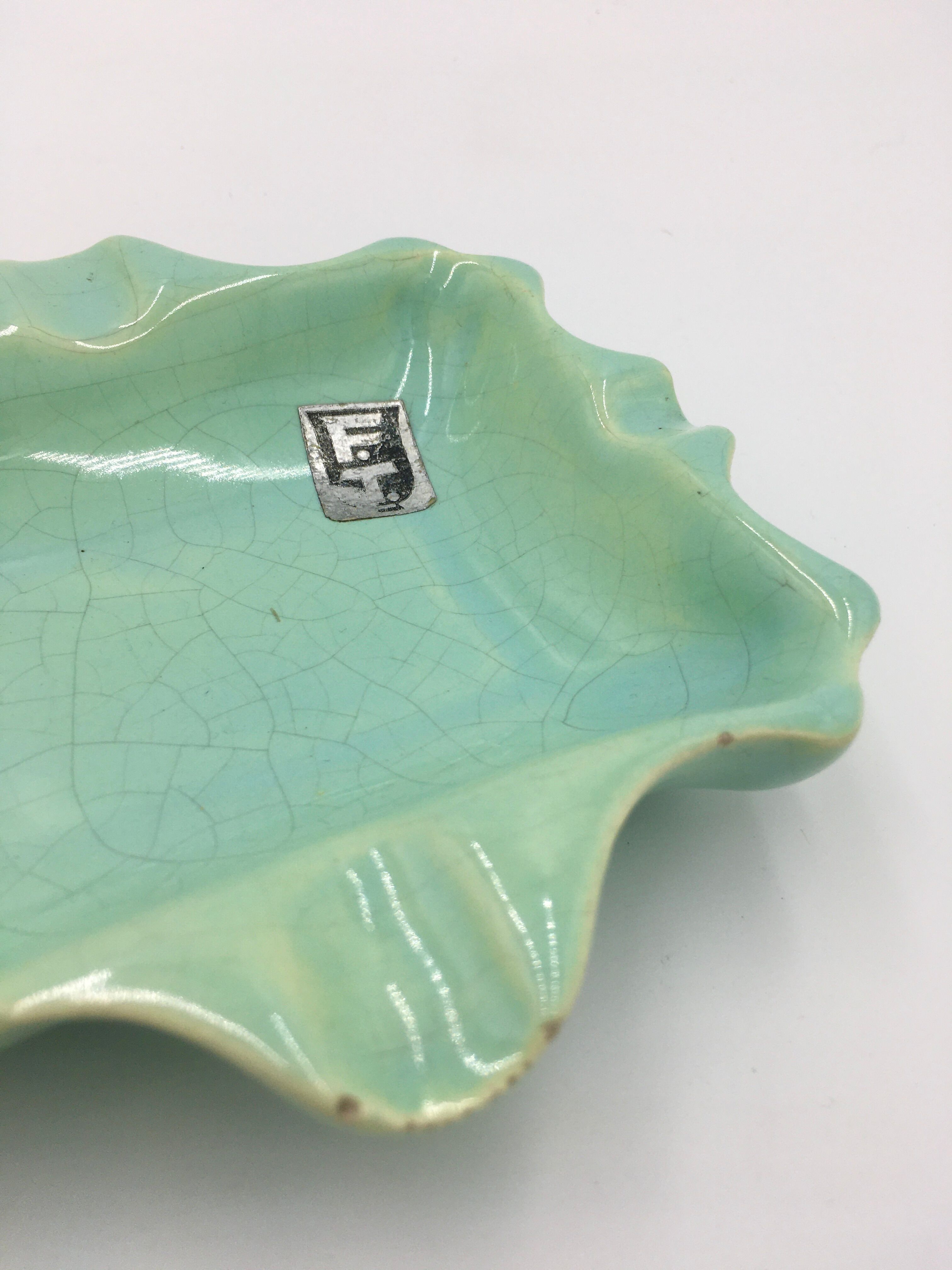 F.T. ceramic ashtray