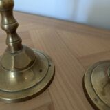 Pair of brass candlesticks