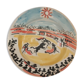 Assiette décorative tauromachie 1970