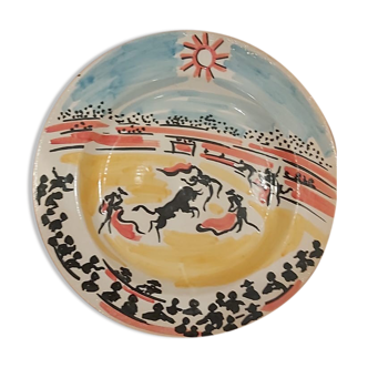 Decorative bullfighting plate 1970