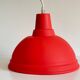 Red geometric pendant light