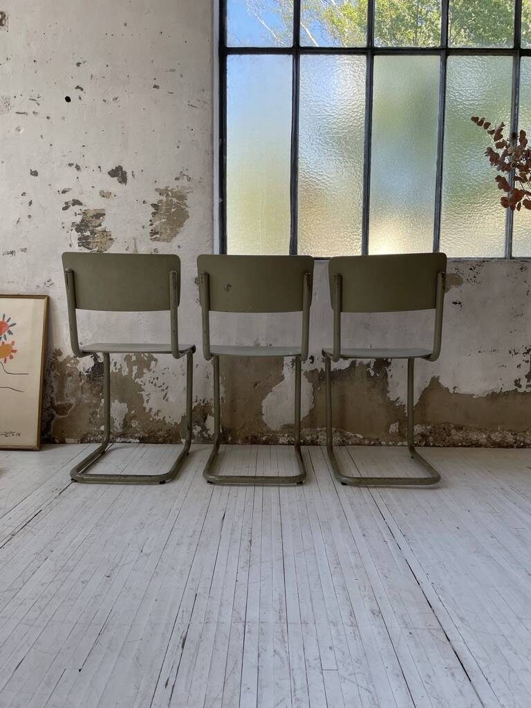 Trio of Tubax chairs 1950
