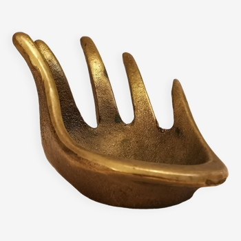 Handmade brass sculpture by Walter Bosse